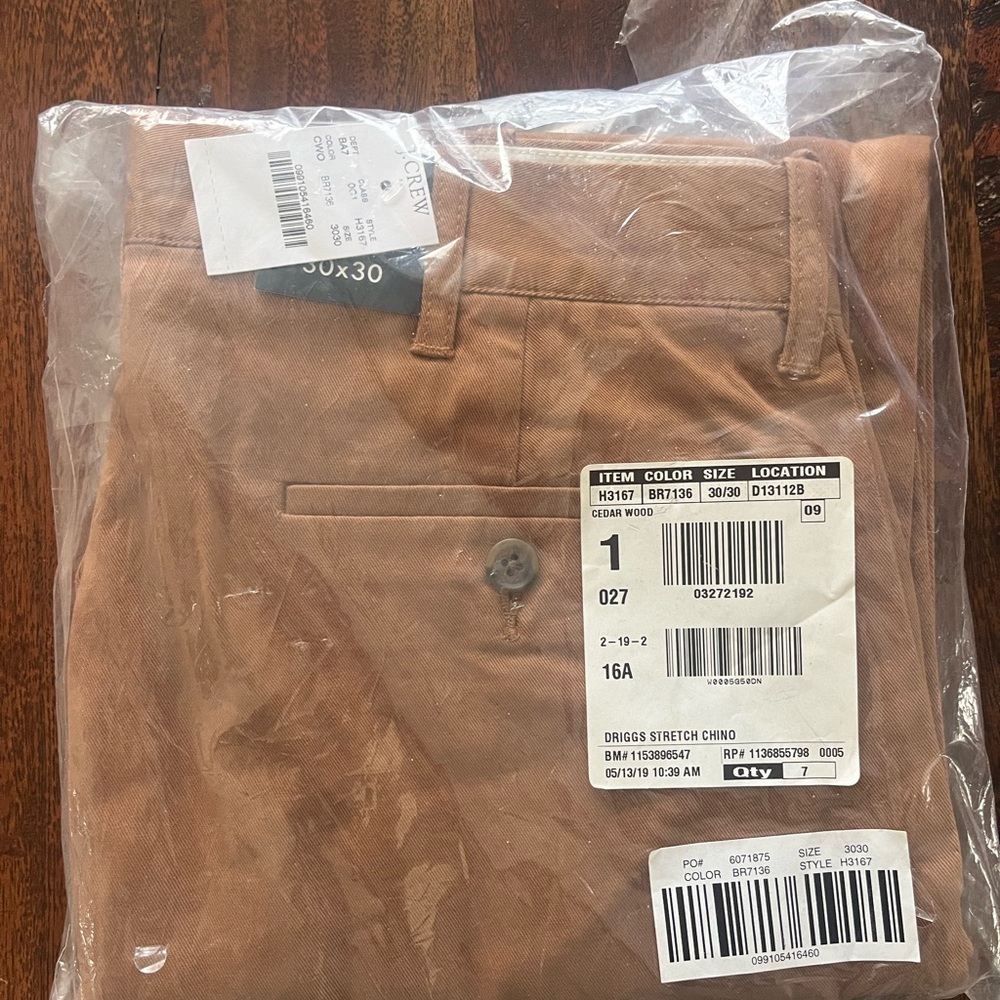 NWT Men’s J Crew Mercantile Slim Fit Chino Pants